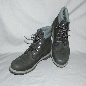 Women's Timberland Black Leather Lace Up Boots size 10 Waterproof Hiking